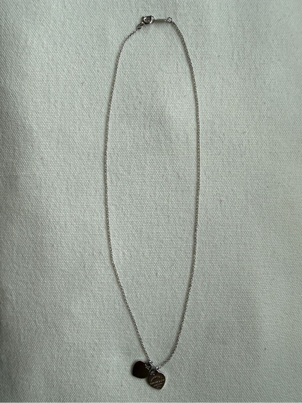 Tiffany & Co. “Return to Tiffany®”
Double Heart Tag Pendant in Silver, Mini - Picture 5 of 9
